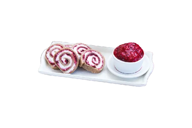 Rulada bezea cu fructe